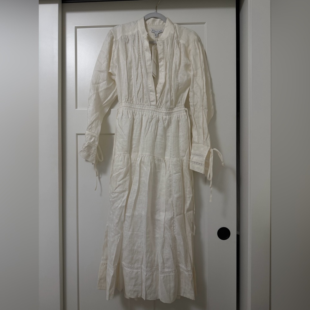 NWT Shona Joy linen midi dress